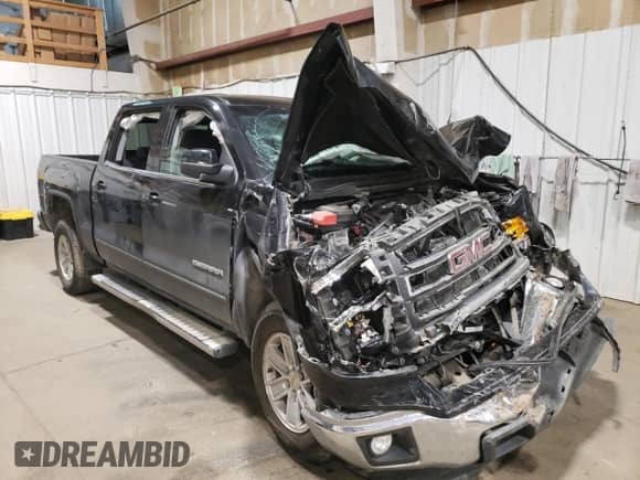 2015 GMC Sierra 1500 SLE with VIN 3GTU2UEC8FG415965, listed as a Copart auction lot 81161085 with 67,936 mi miles and Salvage title. Bid and sale history available at DreamBid. Image 4.