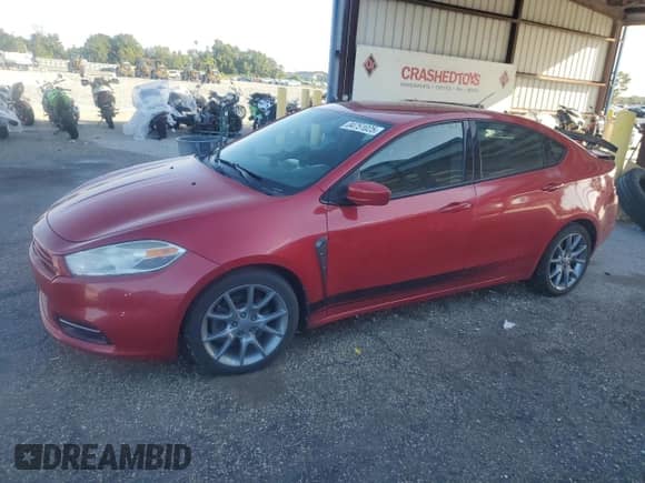 2013 Dodge Dart SXT with VIN 1C3CDFBA6DD266345, listed as a Copart auction lot 84751025 with 135,269 mi miles and Salvage title. Bid and sale history available at DreamBid. Image 1.