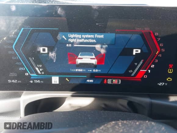 2024 BMW M3 Competition xDrive with VIN WBS43AY01RFS56024, listed as a IAAI auction lot 41339517 with 8,182 mi miles and . Bid and sale history available at DreamBid. Image 7.