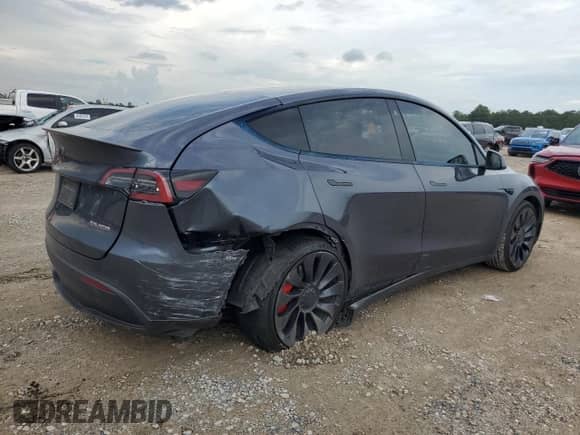 2022 Tesla Model Y Performance с VIN 7SAYGDEF0NF554542, выставлен на аукционе Copart как лот 64742054 с пробегом 38 645 миль миль и Списание • Salvage title. История ставок и продаж доступна на DreamBid. Изображение 3.