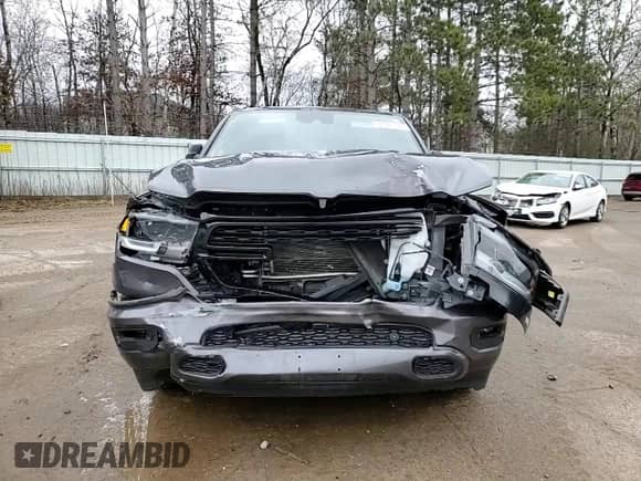 2022 Ram 1500 Big Horn with VIN 1C6RRFMG7NN424431, listed as a Copart auction lot 81327024 with 49,578 mi miles and Salvage title. Bid and sale history available at DreamBid. Image 10.