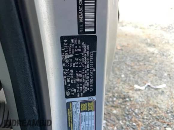 2016 Kia Sedona L с VIN KNDMA5C18G6173952, выставлен на аукционе Copart как лот 90478245 с пробегом 217 239 миль миль и Чистый • Clean title. История ставок и продаж доступна на DreamBid. Изображение 10.