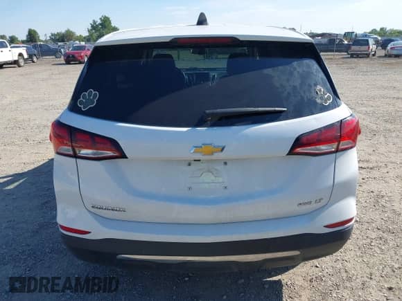 2022 Chevrolet Equinox LT with VIN 3GNAXTEV1NL135219, listed as a IAAI auction lot 42934388 with 59,789 mi miles and . Bid and sale history available at DreamBid. Image 16.