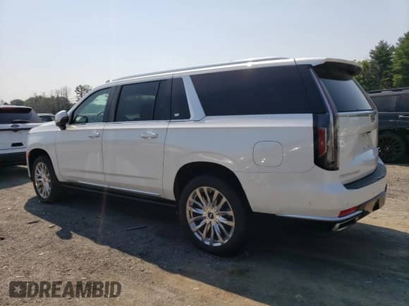 2021 Cadillac Escalade ESV Premium Luxury с VIN 1GYS4LKL9MR262858, выставлен на аукционе Copart как лот 58700785 с пробегом 115 470 миль миль и Списание • Salvage title. История ставок и продаж доступна на DreamBid. Изображение 2.