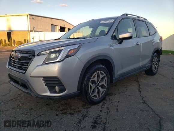 2023 Subaru Forester Premium z VIN JF2SKAECXPH419272, wystawiony jako Copart lot #85388165 z przebiegiem 89 187 mil mil oraz Czysty tytuł • Clean title. Historia ofert i sprzedaży dostępna na DreamBid. Obrazek 1.