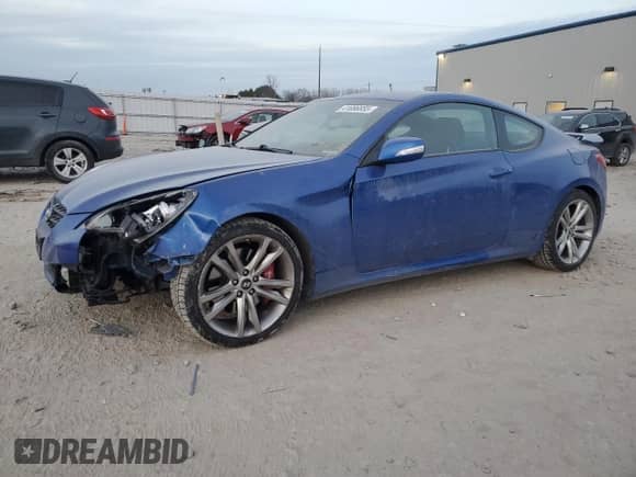 2011 Hyundai Genesis Coupe Track с VIN KMHHU6KH8BU061679, выставлен на аукционе Copart как лот 41696855 с пробегом 114 443 миль миль и Чистый • Clean title. История ставок и продаж доступна на DreamBid. Изображение 1.