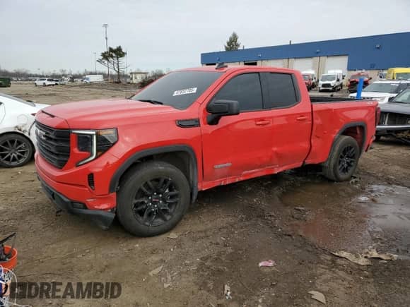 2023 GMC Sierra 1500 Elevation z VIN 1GTRUJEK5PZ242140, wystawiony jako Copart lot #47832705 z przebiegiem 28 751 mil mil oraz Czysty tytuł • Clean title. Historia ofert i sprzedaży dostępna na DreamBid. Obrazek 1.