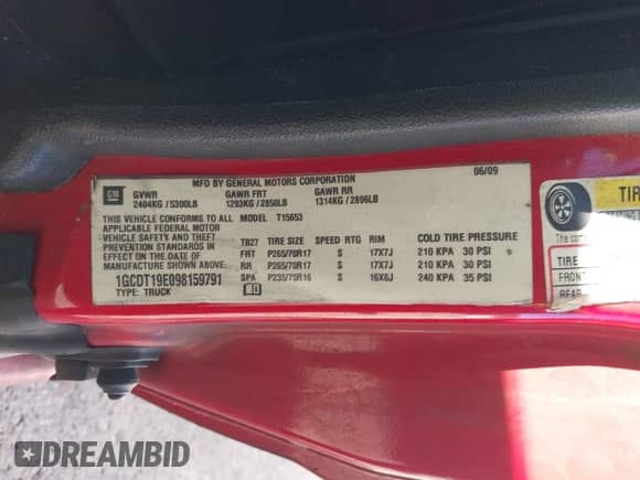 2009 Chevrolet Colorado 2LT с VIN 1GCDT19E098159791, выставлен на аукционе IAAI как лот 43451156 с пробегом 212 914 миль миль и . История ставок и продаж доступна на DreamBid. Изображение 9.