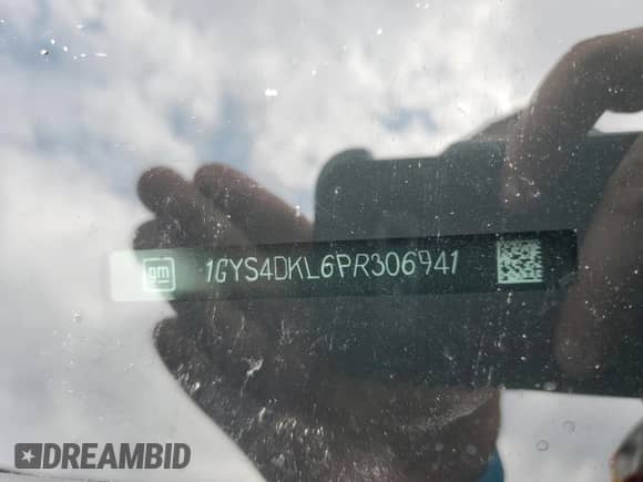 2023 Cadillac Escalade 4WD Premium Luxury Platinum with VIN 1GYS4DKL6PR306941, listed as a Copart auction lot 69279685 with 46,739 mi miles and Salvage title. Bid and sale history available at DreamBid. Image 13.