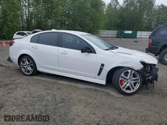 2016 Chevrolet SS with VIN 6G3F25RW8GL205618, listed as a Copart auction lot 57058605 with 91,314 mi miles and Salvage title. Bid and sale history available at DreamBid. Image 4.