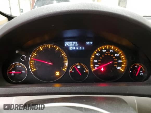 2007 Saturn Outlook XE with VIN 5GZER13737J140444, listed as a Copart auction lot 45972145 with 174,835 mi miles and Non repairable. Bid and sale history available at DreamBid. Image 9.