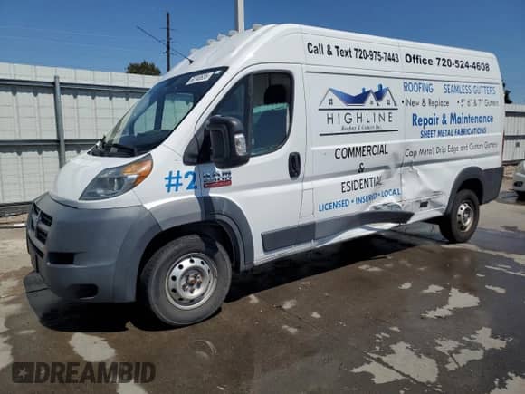 2016 Ram ProMaster Cargo с VIN 3C6TRVDG8GE103053, выставлен на аукционе Copart как лот 60740635 с пробегом 167 291 миль миль и Списание • Salvage title. История ставок и продаж доступна на DreamBid. Изображение 1.