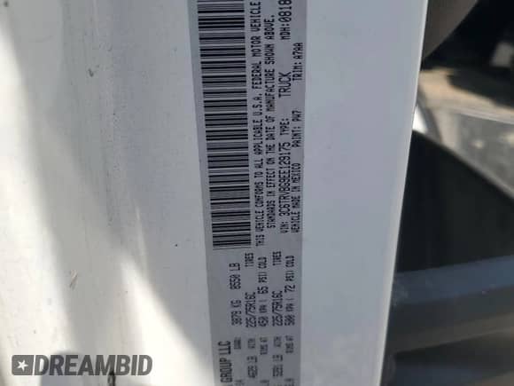 2014 Ram ProMaster Cargo с VIN 3C6TRVBG9EE129175, выставлен на аукционе Copart как лот 62990655 с пробегом 126 965 миль миль и Списание • Salvage title. История ставок и продаж доступна на DreamBid. Изображение 13.