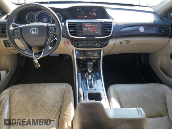 2016 Honda Accord Touring with VIN 1HGCR3F9XGA006663, listed as a Copart auction lot 81827705 with 181,490 mi miles and Salvage title. Bid and sale history available at DreamBid. Image 8.