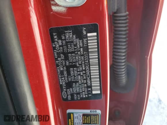 2024 Hyundai Kona SEL с VIN KM8HC3AB0RU143317, выставлен на аукционе Copart как лот 63845905 с пробегом 28 600 миль миль и Списание • Salvage title. История ставок и продаж доступна на DreamBid. Изображение 13.