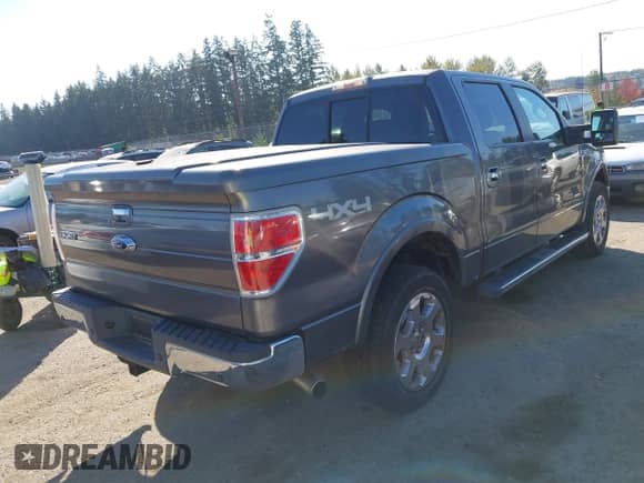 2011 Ford F-150 Lariat with VIN 1FTFW1ET1BFA82757, listed as a IAAI auction lot 43390905 with 128,796 mi miles and . Bid and sale history available at DreamBid. Image 4.