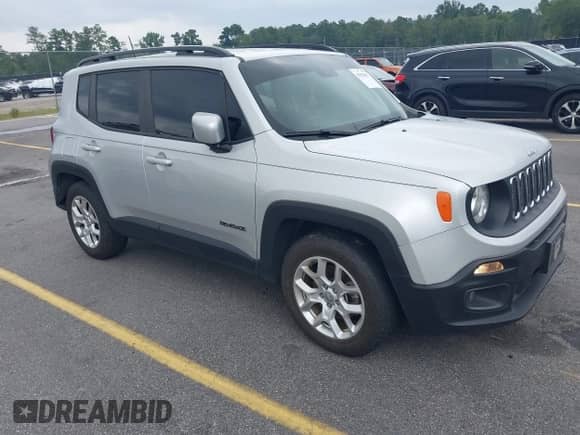 2018 Jeep Renegade Latitude with VIN ZACCJABB5JPH38323, listed as a IAAI auction lot 42938432 with 67,697 mi miles and . Bid and sale history available at DreamBid. Image 1.
