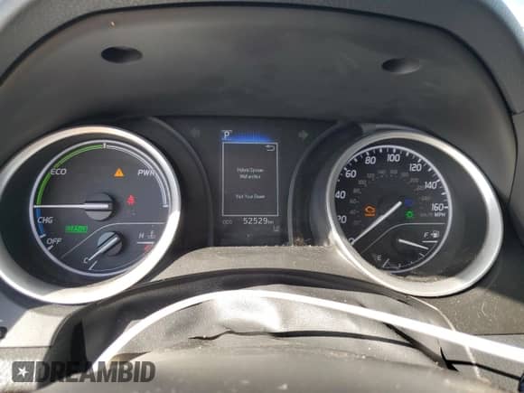 2022 Toyota Camry Hybrid LE with VIN 4T1C31AK9NU596263, listed as a Copart auction lot 52746455 with 52,529 mi miles and Salvage title. Bid and sale history available at DreamBid. Image 9.