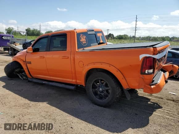 2017 Ram 1500 Sport with VIN 1C6RR7MT5HS596157, listed as a Copart auction lot 62958185 with 137,430 mi miles and Salvage title. Bid and sale history available at DreamBid. Image 2.