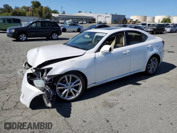 2007 Lexus IS 250 с VIN JTHBK262672044816, выставлен на аукционе Copart как лот 65577145 с пробегом Не указан миль и Списание • Salvage title. История ставок и продаж доступна на DreamBid. Изображение 1.