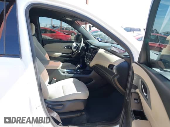 2022 Chevrolet Traverse LS with VIN 1GNERFKW9NJ185979, listed as a IAAI auction lot 42112918 with 49,169 mi miles and . Bid and sale history available at DreamBid. Image 5.
