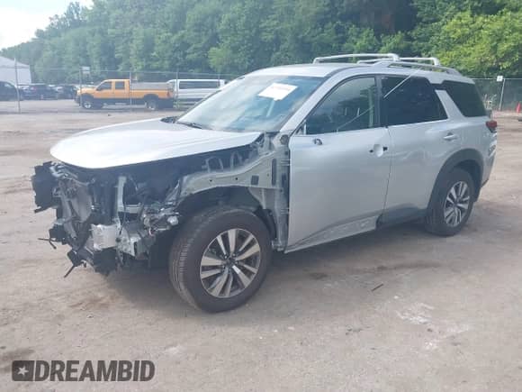 2023 Nissan Pathfinder SL with VIN 5N1DR3CC4PC256001, listed as a IAAI auction lot 42751534 with 34,712 mi miles and . Bid and sale history available at DreamBid. Image 18.