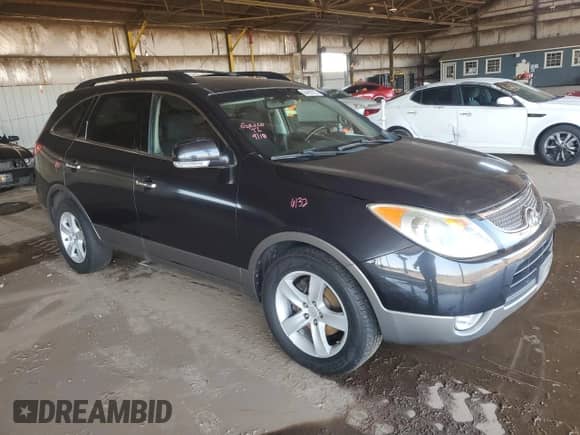 2007 Hyundai Veracruz GLS with VIN KM8NU13C47U024418, listed as a Copart auction lot 84458725 with Not provided miles and Salvage title. Bid and sale history available at DreamBid. Image 4.