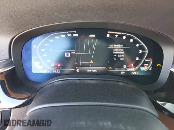 2021 BMW 5 Series 540i with VIN WBA53BJ02MWX02912, listed as a Copart auction lot 59173975 with 44,402 mi miles and Salvage title. Bid and sale history available at DreamBid. Image 9.