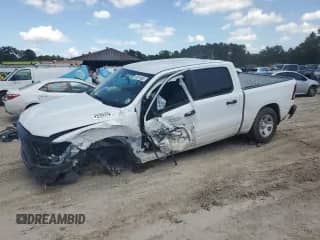 2023 Ram 1500 Tradesman z VIN 1C6RREGT9PN570416, wystawiony jako Copart lot #65910655 z przebiegiem Nie podano mil oraz Szkoda całkowita • Salvage title. Historia ofert i sprzedaży dostępna na DreamBid. Obrazek 1.