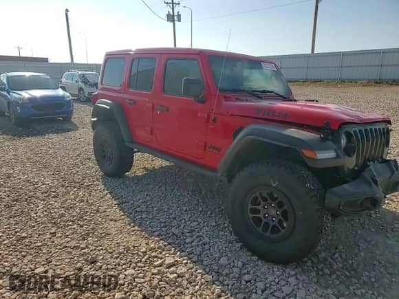 2023 Jeep Wrangler Willys с VIN 1C4HJXDG1PW520666, выставлен на аукционе Copart как лот 70217215 с пробегом 30 404 миль миль и Списание • Salvage title. История ставок и продаж доступна на DreamBid. Изображение 14.