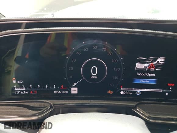 2021 Cadillac Escalade Sport с VIN 1GYS4FKLXMR287205, выставлен на аукционе Copart как лот 64469335 с пробегом 70 163 миль миль и Списание • Salvage title. История ставок и продаж доступна на DreamBid. Изображение 9.