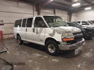 2006 Chevrolet City Express Cargo z VIN 1GAGG25U361247462, wystawiony jako IAAI lot #41043155 z przebiegiem Nie podano mil oraz . Historia ofert i sprzedaży dostępna na DreamBid. Obrazek 1.