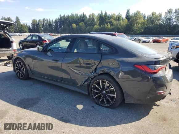 2022 BMW 4 Series 430i с VIN WBA63AV0XNFM94627, выставлен на аукционе Copart как лот 81317015 с пробегом 44 075 миль миль и Списание • Salvage title. История ставок и продаж доступна на DreamBid. Изображение 2.