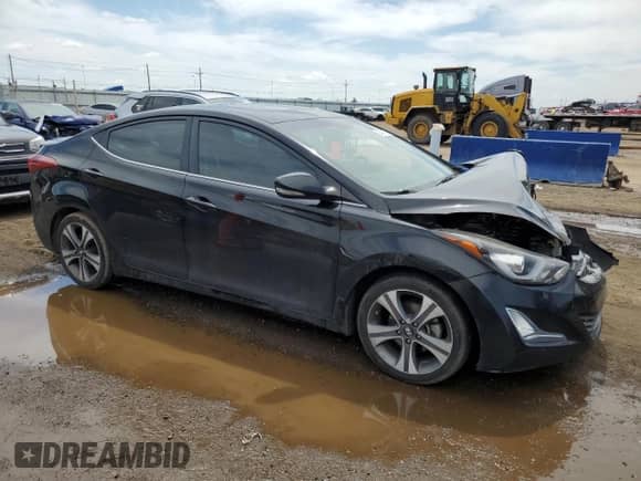 2015 Hyundai Elantra Sport with VIN KMHDH4AH9FU282562, listed as a Copart auction lot 56494725 with 110,661 mi miles and Clean title. Bid and sale history available at DreamBid. Image 4.