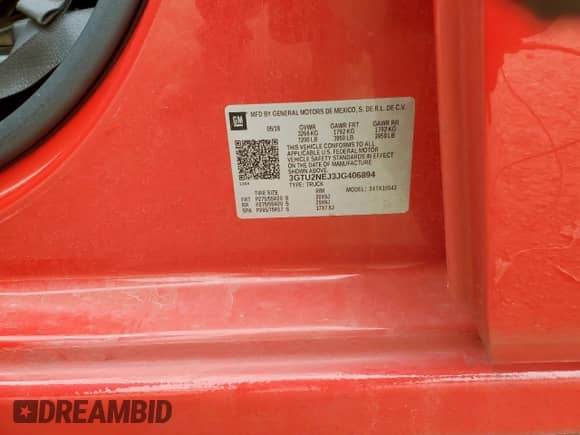 2018 GMC Sierra 1500 SLT с VIN 3GTU2NEJ3JG406894, выставлен на аукционе Copart как лот 71483595 с пробегом 132 606 миль миль и Списание • Salvage title. История ставок и продаж доступна на DreamBid. Изображение 12.