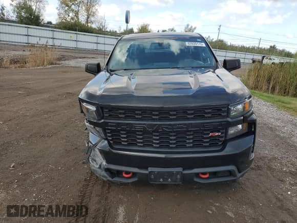 2019 Chevrolet Silverado 1500 Custom Trail Boss with VIN 1GCRYCEF8KZ402961, listed as a Copart auction lot 83939115 with 87,615 mi miles and Salvage title. Bid and sale history available at DreamBid. Image 5.