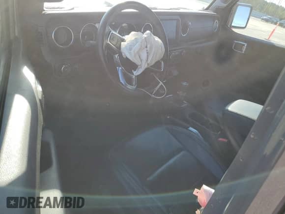 2022 Jeep Wrangler Unlimited Sahara z VIN 1C4HJXEG2NW115847, wystawiony jako Copart lot #45678015 z przebiegiem Nie podano mil oraz Szkoda całkowita • Salvage title. Historia ofert i sprzedaży dostępna na DreamBid. Obrazek 8.