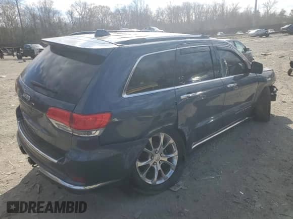 2021 Jeep Grand Cherokee Summit with VIN 1C4RJFJG5MC559938, listed as a Copart auction lot 83175414 with 43,810 mi miles and Salvage title. Bid and sale history available at DreamBid. Image 3.