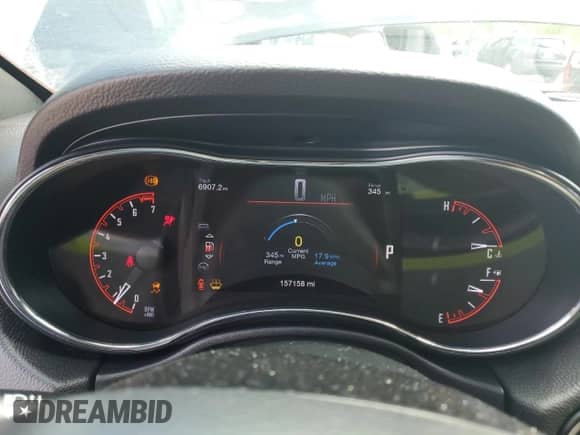 2017 Dodge Durango Citadel with VIN 1C4RDJEG5HC904931, listed as a Copart auction lot 54357555 with 157,158 mi miles and Salvage title. Bid and sale history available at DreamBid. Image 9.