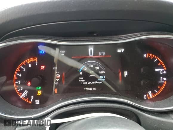 2014 Dodge Durango R/T with VIN 1C4SDJCT8EC418692, listed as a Copart auction lot 57866135 with 173,599 mi miles and Salvage title. Bid and sale history available at DreamBid. Image 9.