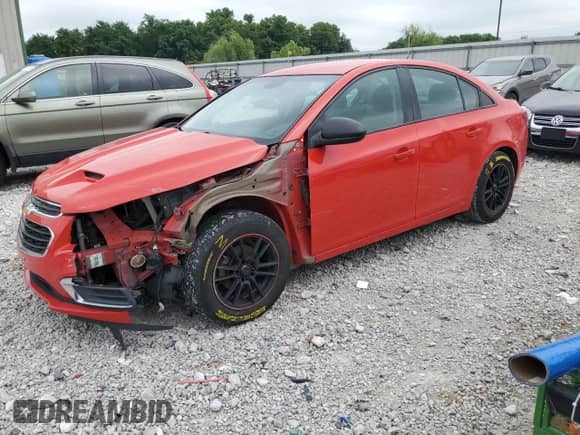 2015 Chevrolet Cruze LS with VIN 1G1PB5SH7F7189327, listed as a Copart auction lot 66707845 with 144,264 mi miles and Salvage title. Bid and sale history available at DreamBid. Image 1.