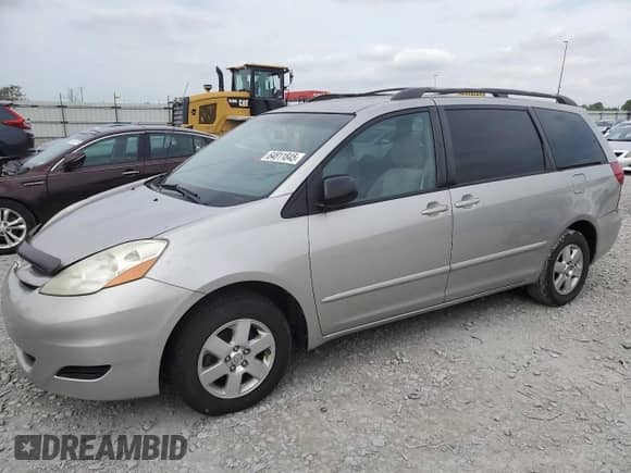 2007 Toyota Sienna CE with VIN 5TDZK23C77S058343, listed as a Copart auction lot 64811845 with Not provided miles and Clean title. Bid and sale history available at DreamBid. Image 1.