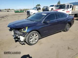 2018 Chevrolet Impala LT z VIN 2G1105SA7J9155782, wystawiony jako Copart lot #82365395 z przebiegiem 157 874 mil mil oraz Czysty tytuł • Clean title. Historia ofert i sprzedaży dostępna na DreamBid. Obrazek 1.