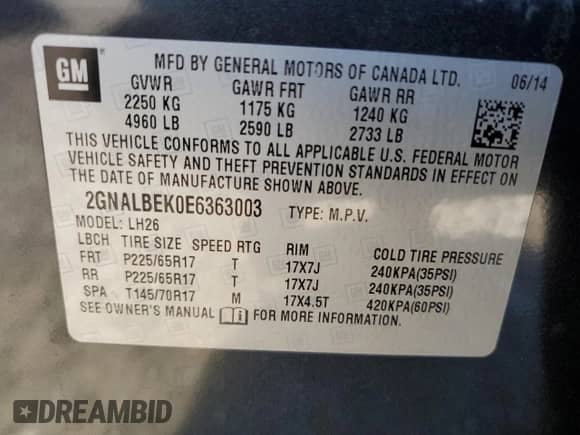 2014 Chevrolet Equinox LT с VIN 2GNALBEK0E6363003, выставлен на аукционе Copart как лот 86104155 с пробегом 87 727 миль миль и Списание • Salvage title. История ставок и продаж доступна на DreamBid. Изображение 13.