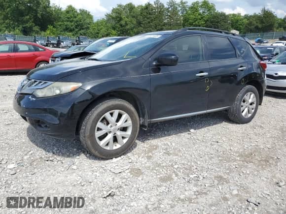2013 Nissan Murano SL with VIN JN8AZ1MU2DW209759, listed as a Copart auction lot 60921635 with 161,670 mi miles and Salvage title. Bid and sale history available at DreamBid. Image 1.