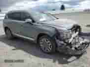 2021 Hyundai Santa Fe Calligraphy with VIN 5NMS5DALXMH345732, listed as a Copart auction lot 59556865 with 45,874 mi miles and Salvage title. Bid and sale history available at DreamBid. Image 4.