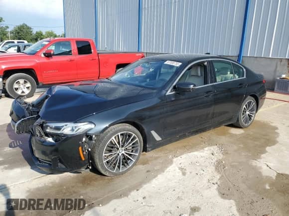 2021 BMW 5 Series 540i with VIN WBA53BJ07MWW89087, listed as a Copart auction lot 67008755 with 99,364 mi miles and Salvage title. Bid and sale history available at DreamBid. Image 1.