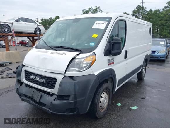 2021 Ram ProMaster Cargo с VIN 3C6LRVAG4ME577842, выставлен на аукционе IAAI как лот 42688024 с пробегом 50 296 миль миль и . История ставок и продаж доступна на DreamBid. Изображение 2.