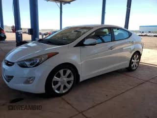 2013 Hyundai Elantra Limited with VIN 5NPDH4AE5DH426433, listed as a Copart auction lot 85849615 with 76,311 mi miles and Salvage title. Bid and sale history available at DreamBid. Image 1.