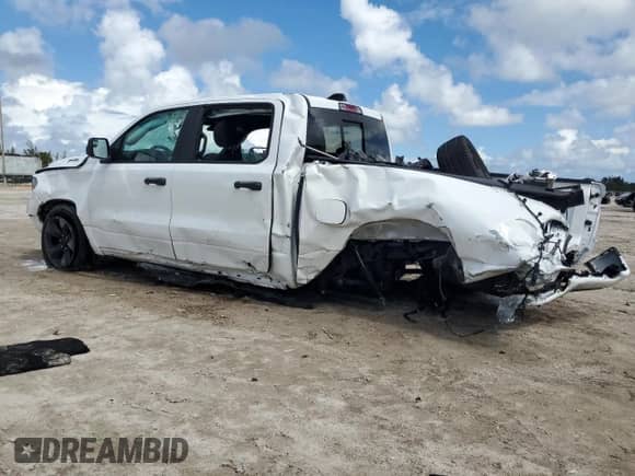 2024 Ram 1500 Tradesman с VIN 1C6RREGG0RN205662, выставлен на аукционе Copart как лот 85495365 с пробегом 21 795 миль миль и На запчасти • Non repairable. История ставок и продаж доступна на DreamBid. Изображение 2.